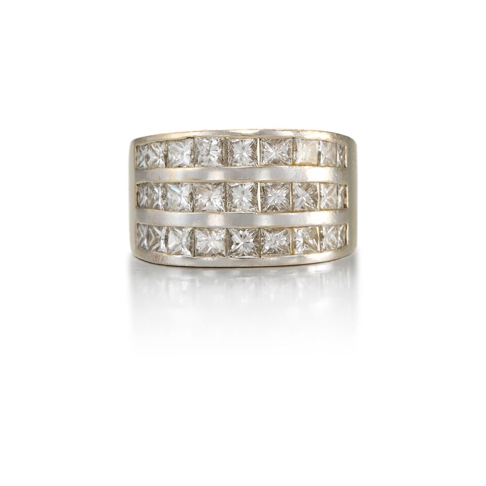 BICOLORED GOLD AND DIAMOND RING (1 of 2)