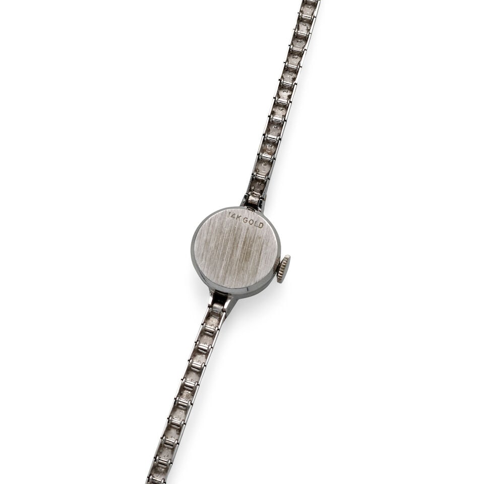 MATHY-TISSOT: WHITE GOLD AND DIAMOND WRISTWATCH - 2