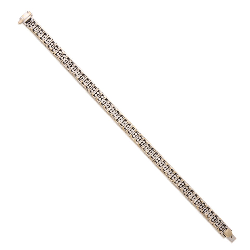 18K WHITE GOLD AND DIAMOND BRACELET - 2