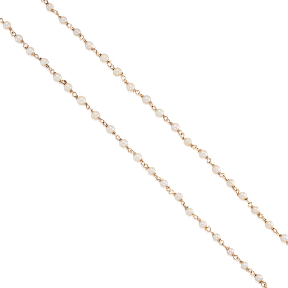 14K GOLD AND CULTURED PEARL BRACELETS - 2