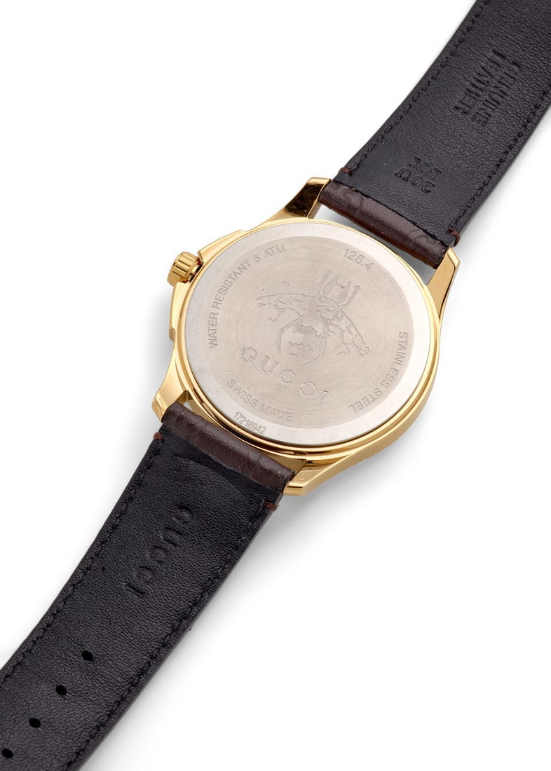 GUCCI: A GOLD PLATED AND STAINLESS STEEL ' G-TIMELESS' WRISTWATCH - 2