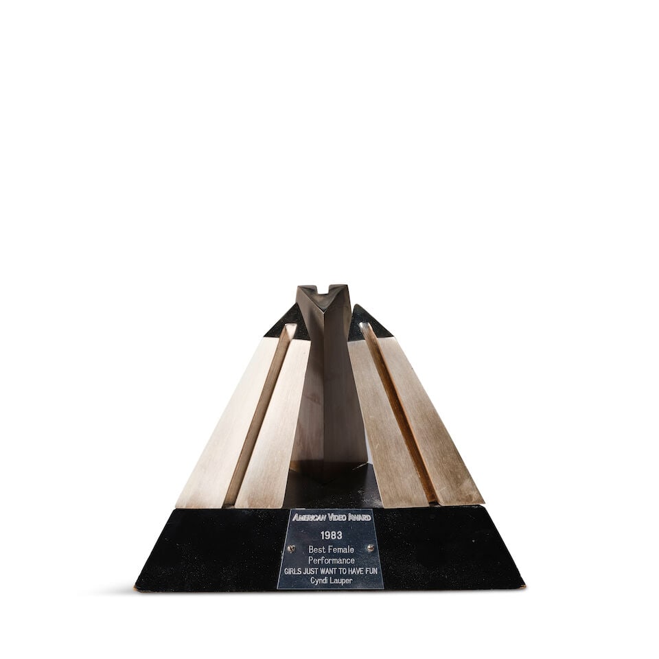 AN AMERICAN VIDEO AWARD FOR BEST FEMALE PERFORMANCE FOR 'GIRLS JUST WANT TO HAVE FUN' PRESENTED ... (1 of 1)