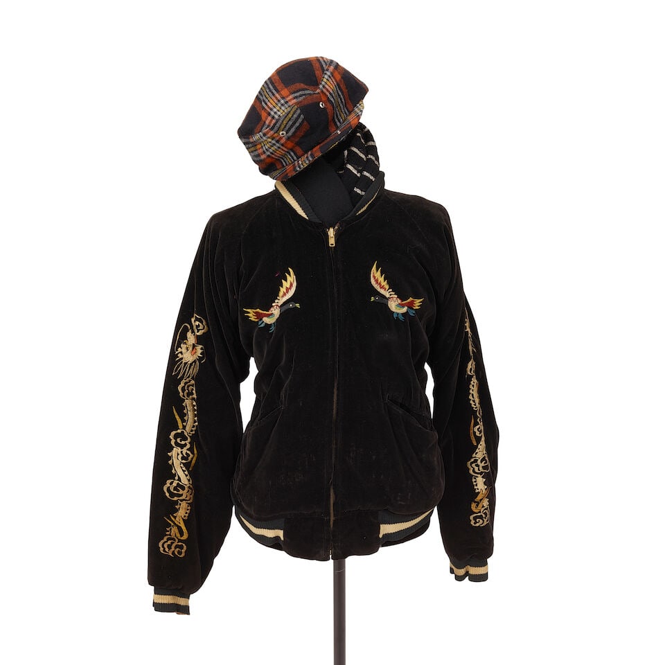 A GOOSE BAY LABRADOR BLACK VELVET BOMBER JACKET LOOK 1983 (1 of 3)