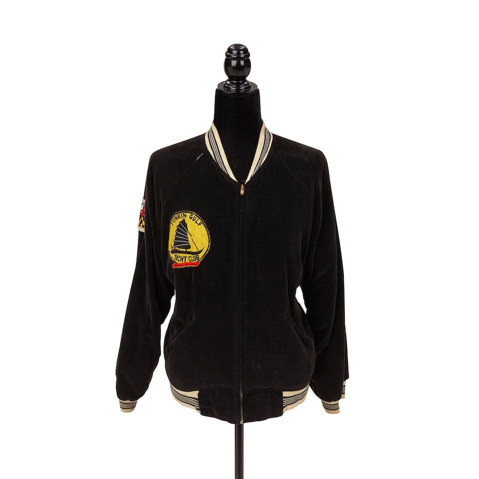 A GOOSE BAY LABRADOR BLACK VELVET BOMBER JACKET LOOK 1983 - 2