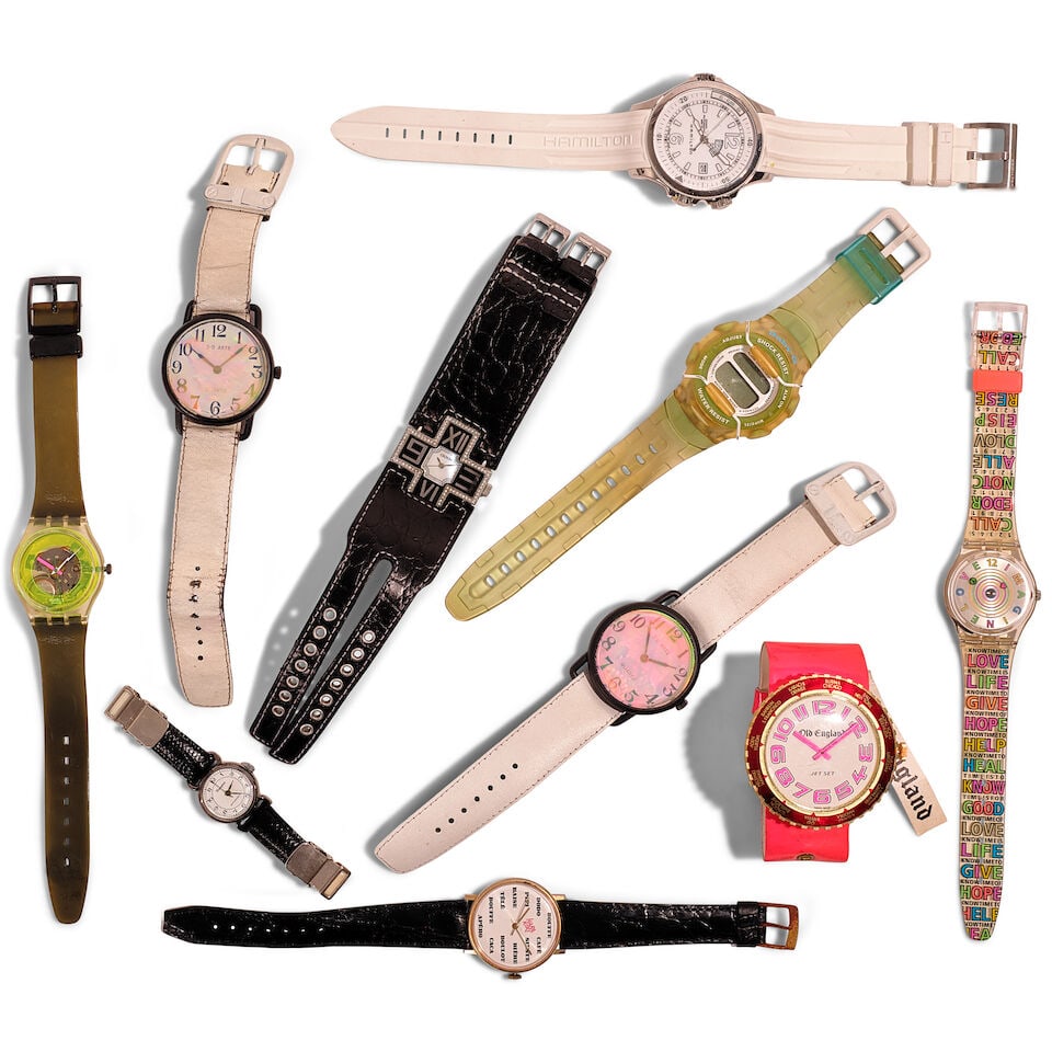 A GROUP OF VINTAGE WATCHES INCLUDING SWATCH 1985 and 1998 (1 of 1)