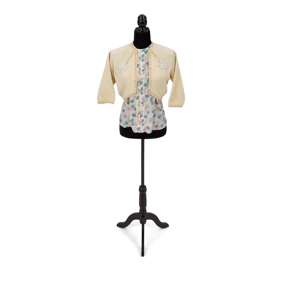 A STAGE-WORN BLOUSE AND POODLE SHRUG 1984 (1 of 3)