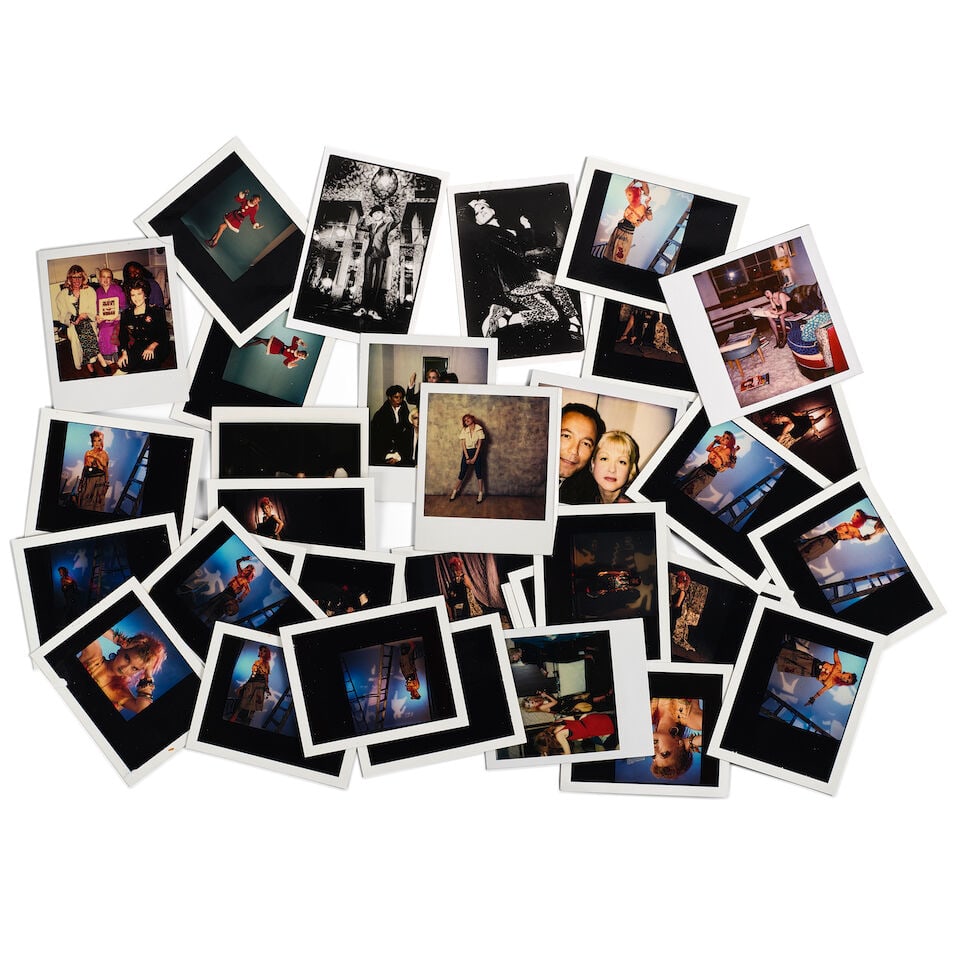 A GROUP OF POLAROIDS OF CYNDI LAUPER AND HER TEAM 1980s-1990s: A GROUP OF POLAROIDS OF CYNDI LAUPER AND HER TEAM 1980s-1990s Including various behind-the-scenes shots and photoshoots. (35) most 4 x 4in This lot is subject to the following lot symbols: