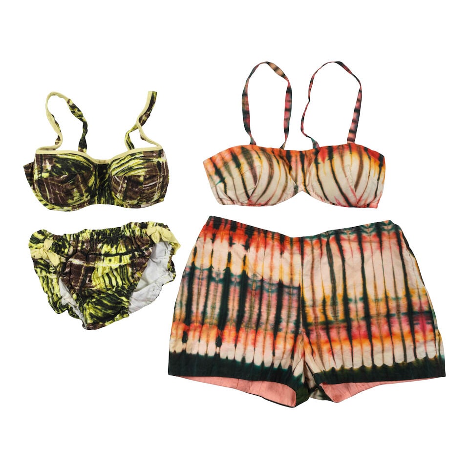 A TRUE COLORS WORN VINTAGE EMILIO PUCCI FOR SAK'S FIFTH AVENUE TWO-PIECE BATHING SUIT Italy, 1970s - 3