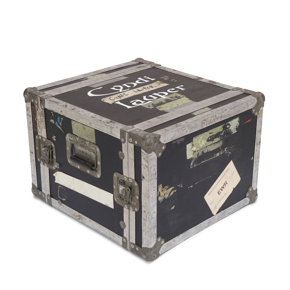 A TOUR-USED RACK MOUNTED AUDIO SYSTEM IN A CYNDI LAUPER STENCILED ROAD CASE - 3