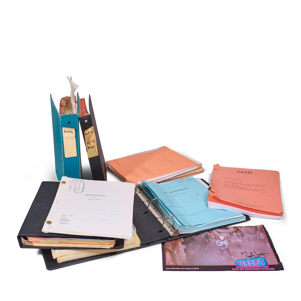 A GROUP OF MOVIE SCRIPTS FROM PERFORMANCES BY CYNDI LAUPER 1980s-2000s (1 of 1)