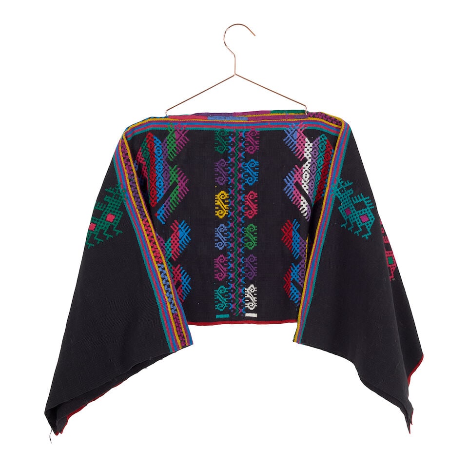 A GROUP OF VIBES PROMOTIONAL AND SOUTH AMERICAN STYLE CLOTHING Late 1980s: A GROUP OF VIBES PROMOTIONAL AND SOUTH AMERICAN STYLE CLOTHING Late 1980s Comprising an embroidered white blouse, a lace inset white button-up blouse, a Dupont button-up red and white button-up shirt,