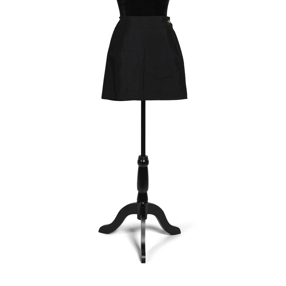 A VIVIENNE WESTWOOD BLACK LONG SLEEVE TOP AND MINI SKIRT Vivienne Westwood, 1990s - 2