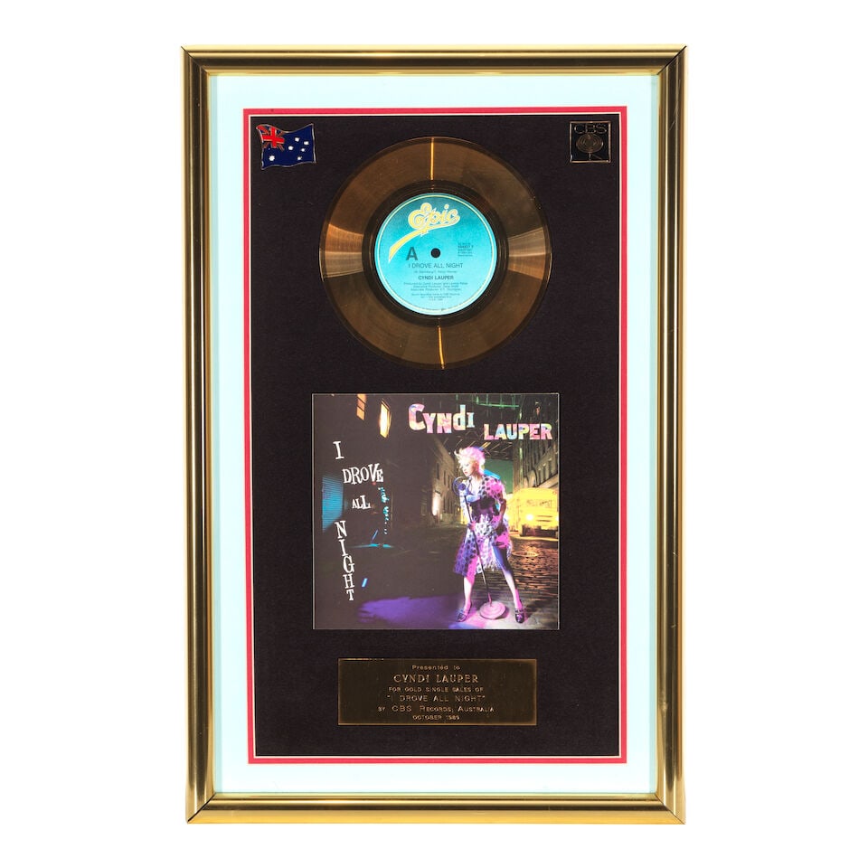 THREE CBS RECORDS AUSTRALIA/SONY MUSIC AUSTRALIA AWARDS PRESENTED TO CYNDI LAUPER 1989-2004 (1 of 3)