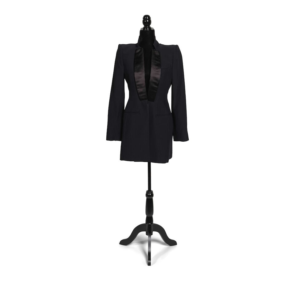 AN ALEXANDER MCQUEEN DRESS AND TWO JACKETS Alexander McQueen, 'La Dame Bleue' Collection, Spring... - 2
