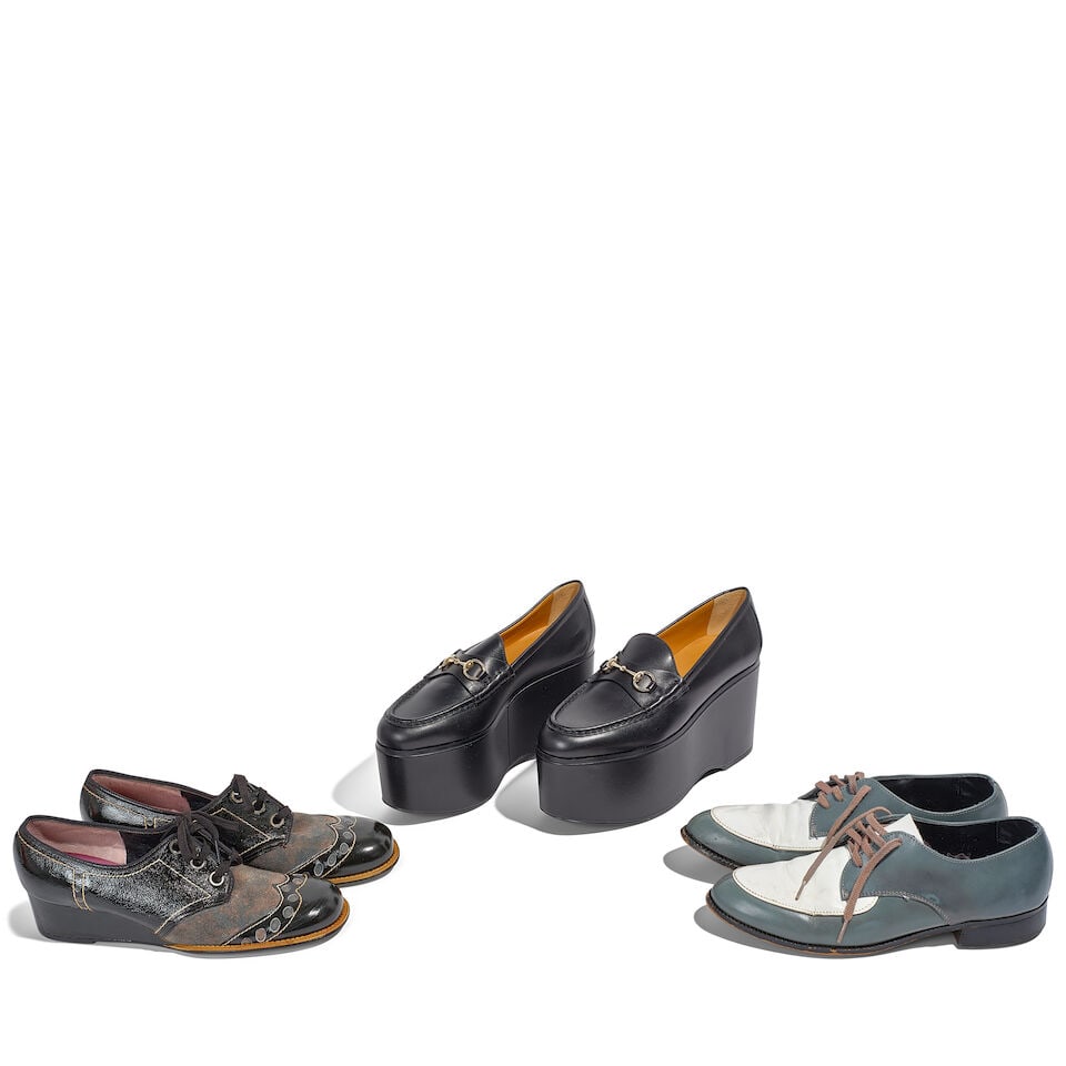 A PAIR OF GUCCI PLATFORM LOAFERS AND TWO PAIRS OF OXFORDS Sabato De Sarno, Spring 2024 (1 of 1)