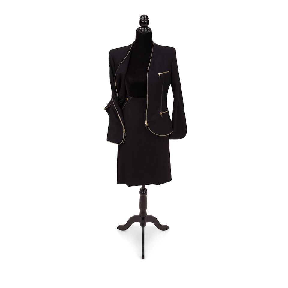 TWO ALEXANDER MCQUEEN BLACK SUITS AND AN EVENING JACKET Alexander McQueen, 'Scanners' Collection... - 2