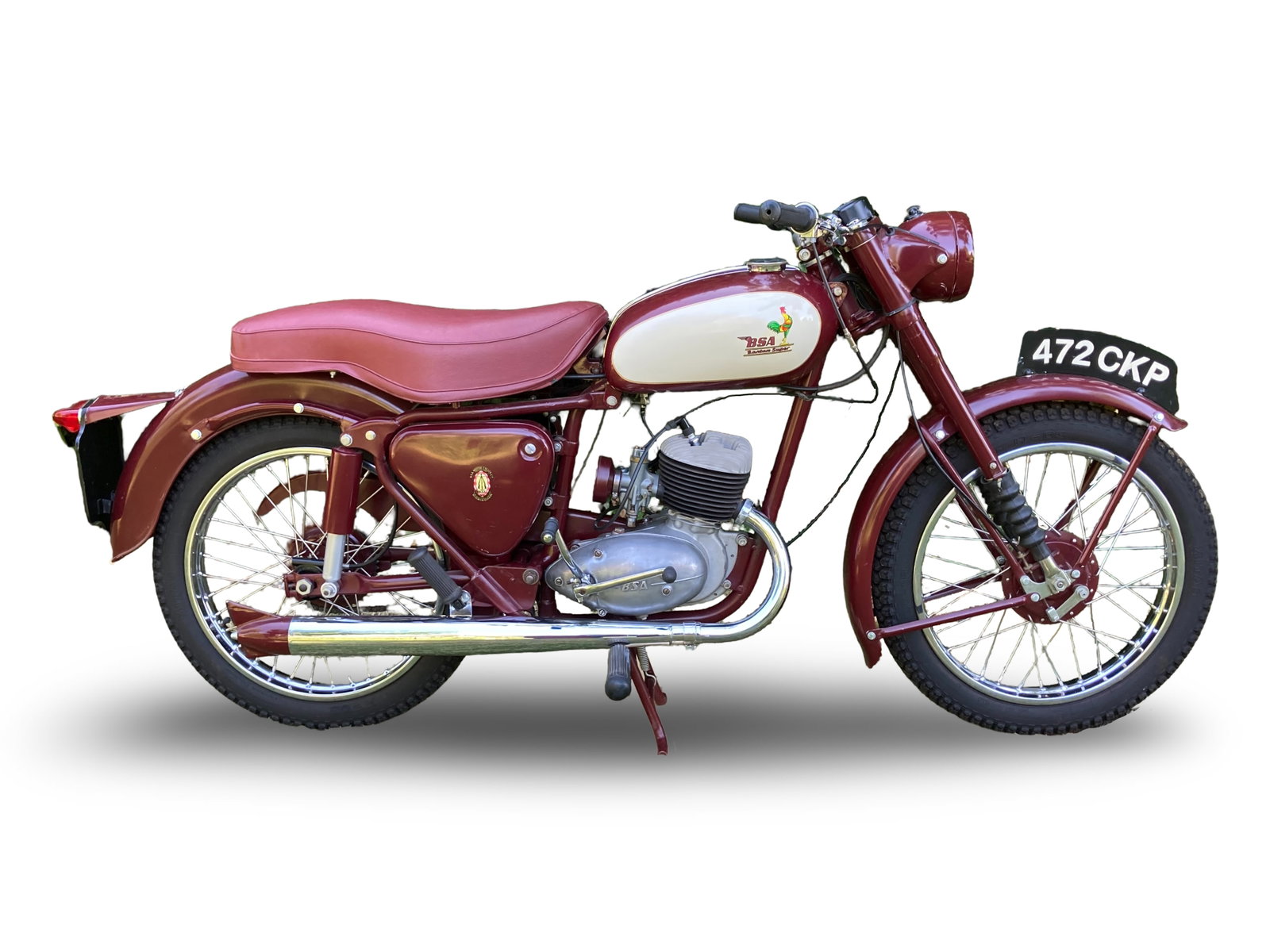 The Andrew Tillman Collection, 1958 BSA 174cc Bantam D5 Super Frame no. FD5 4962 Engine no. ED5B...: The Andrew Tillman Collection 1958 BSA 174cc Bantam D5 Super Registration no. 472 CKP Frame no. FD5 4962 Engine no. ED5B 4155 • Painstakingly restored • Rare, one year only model with only