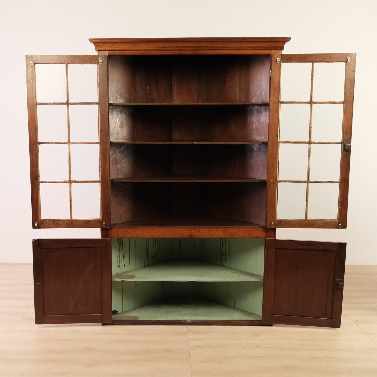 Mahogany Corner Cabinet - 2