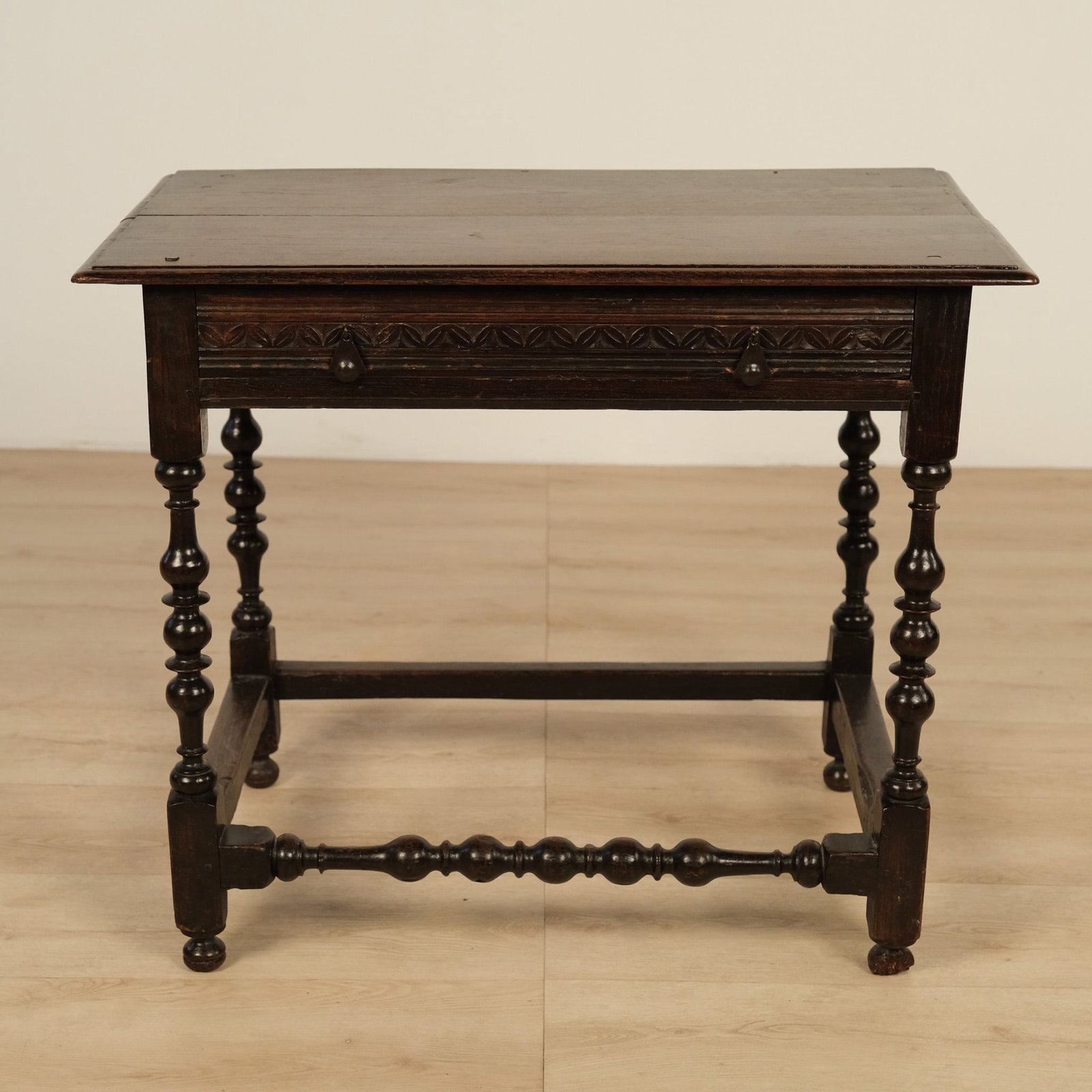 Continental Baroque Style Oak Table, c. 18th or 19th Century (1 of 2)