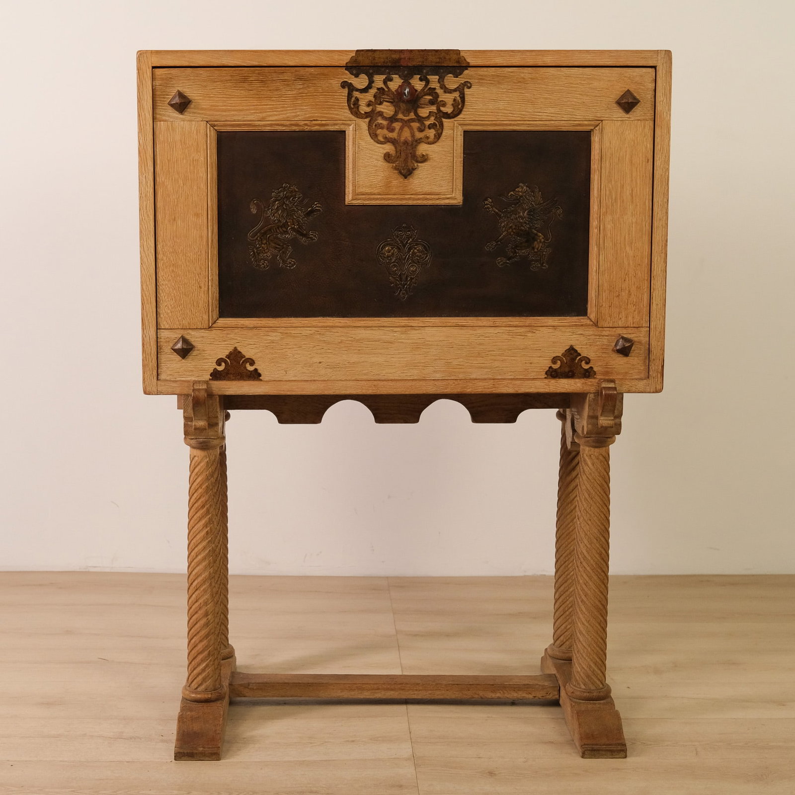 Spanish Oak Writing Desk, c. 1920 (1 of 3)