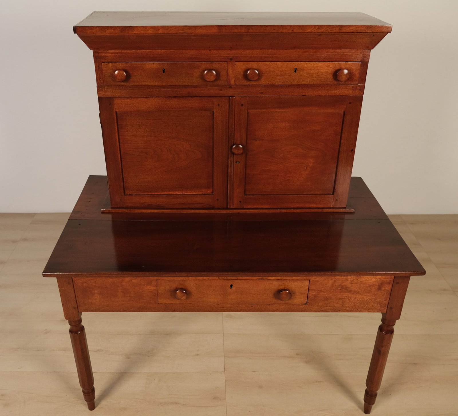 Walnut Commandant's Desk - 3