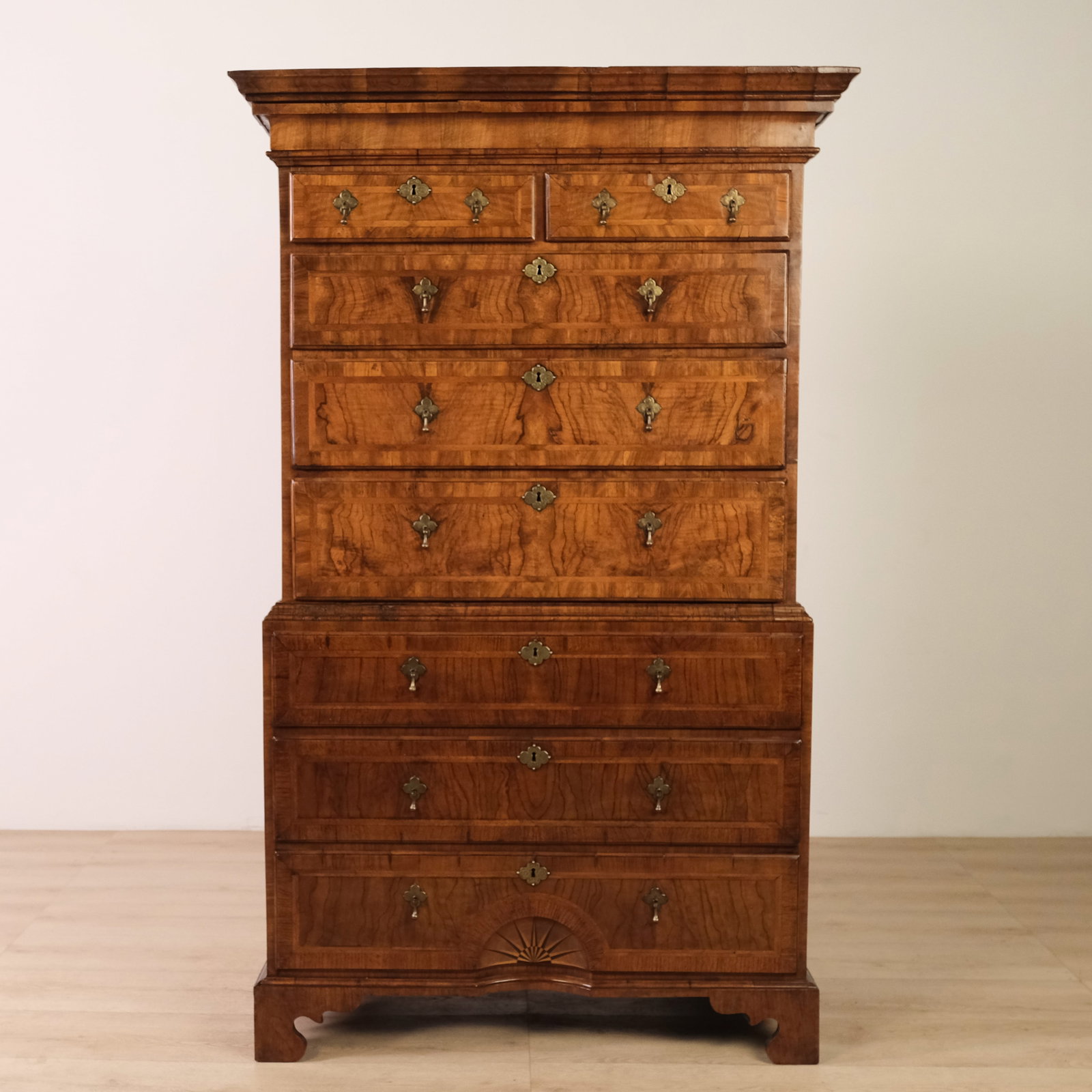 English Tallboy Chest on Chest, c. 1760 (1 of 1)