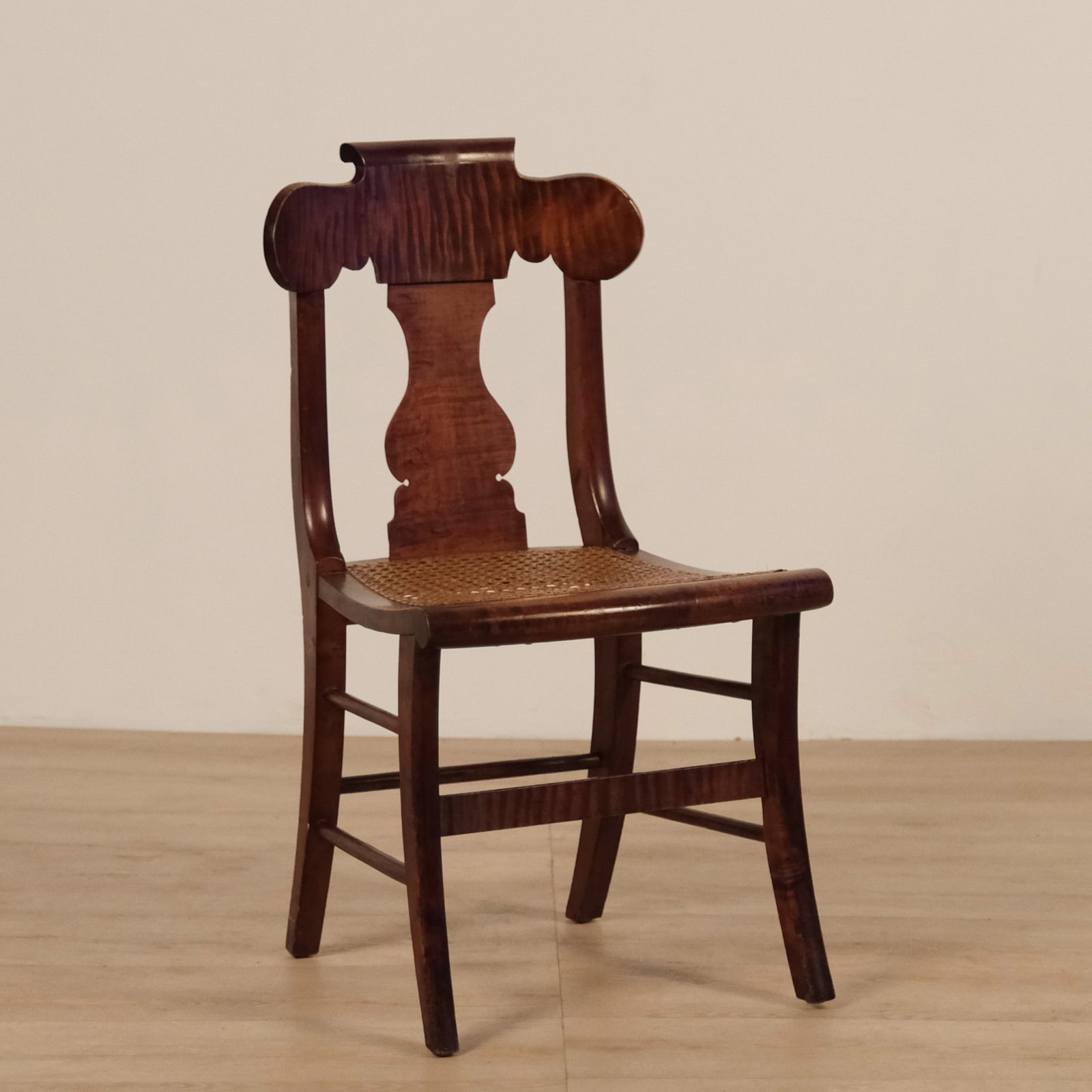 Set of Six Tiger & Birdseye Maple Dining Chairs, c. 18th century (1 of 4)