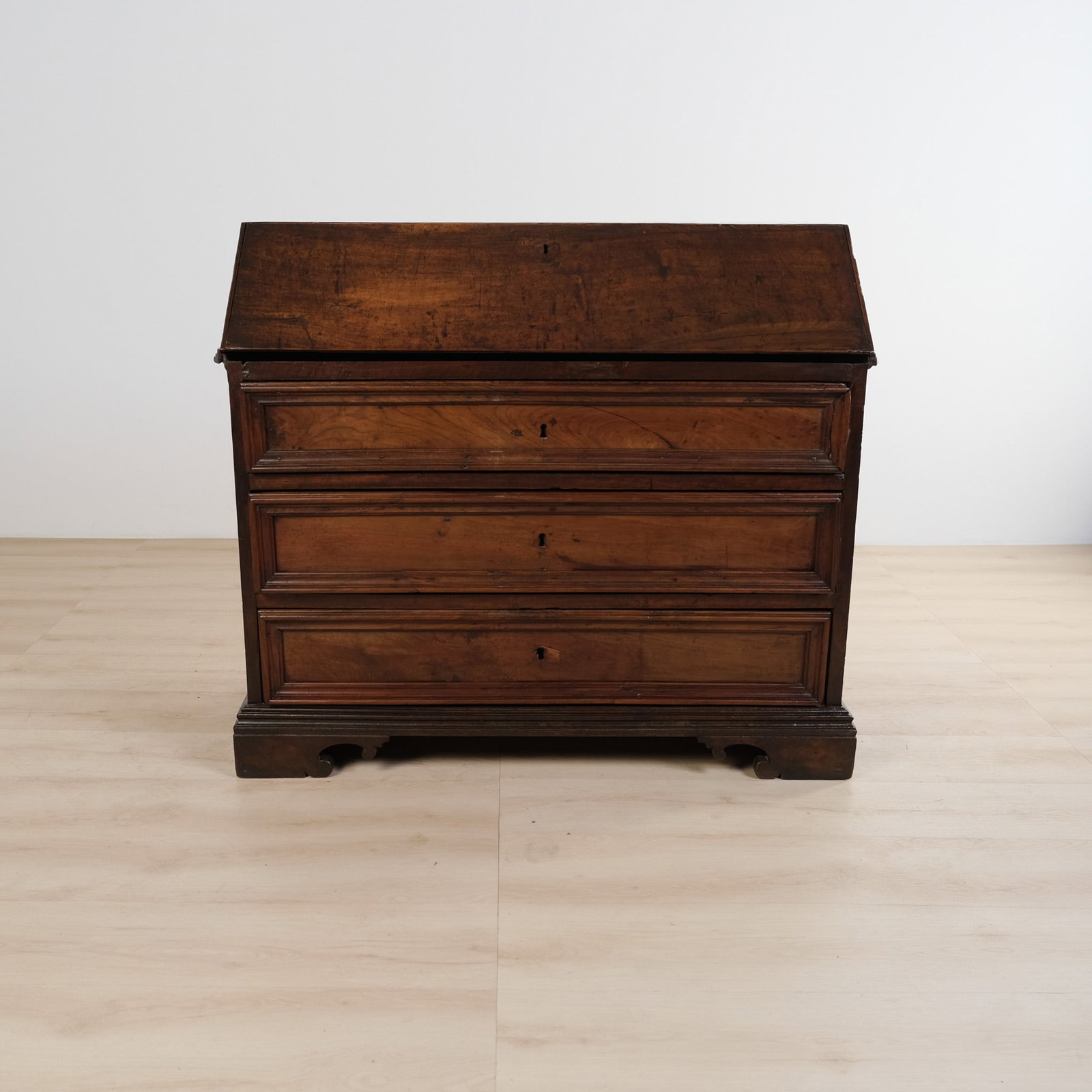 Walnut Drop Front Desk, c. 17th century (1 of 2)