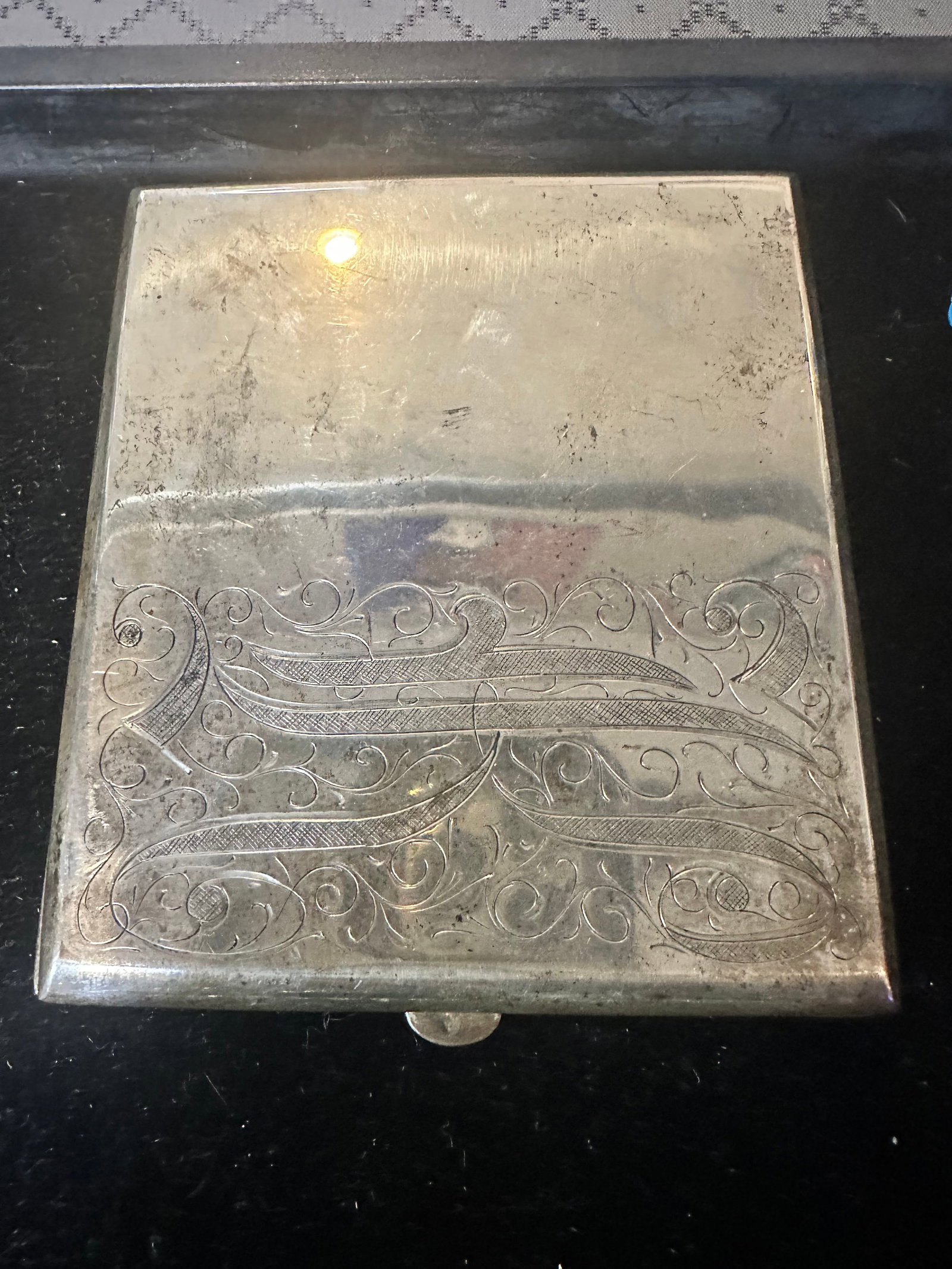 Antique silver cigarette case (1 of 1)