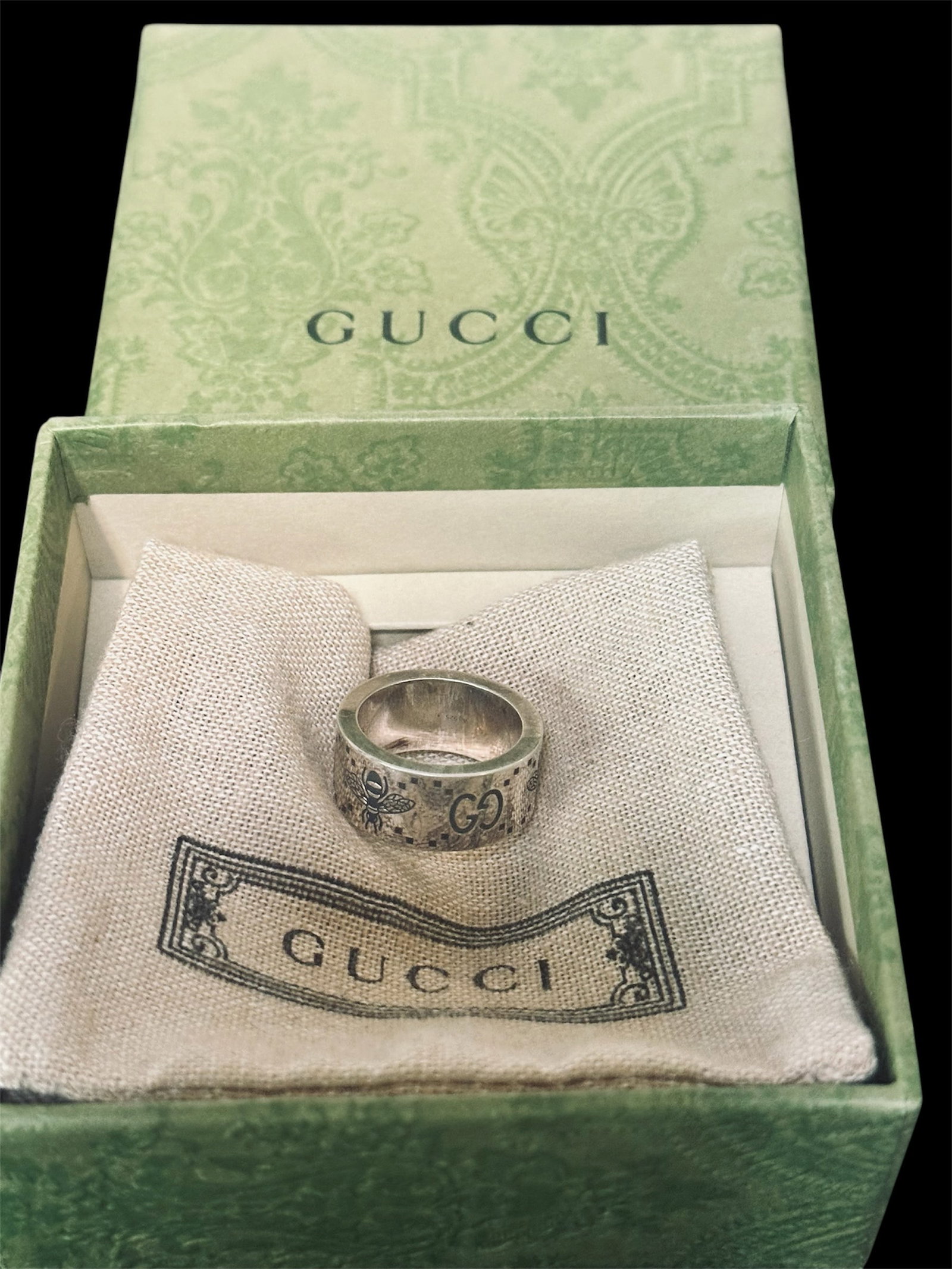 Vintage sterling silver Gucci ring - 2