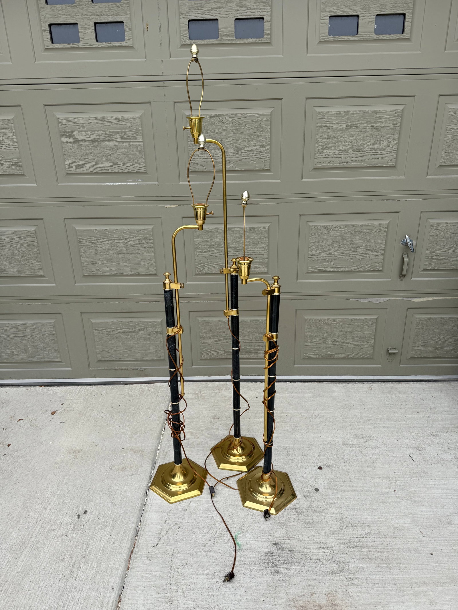 Lot of 3 vintage floor lamps (1 of 1)
