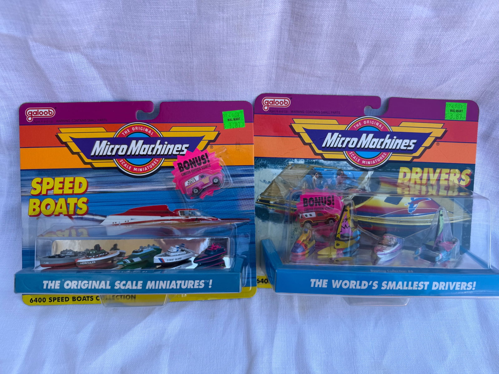 Micro Machines Boat Lot: 2 pieces. New in box.