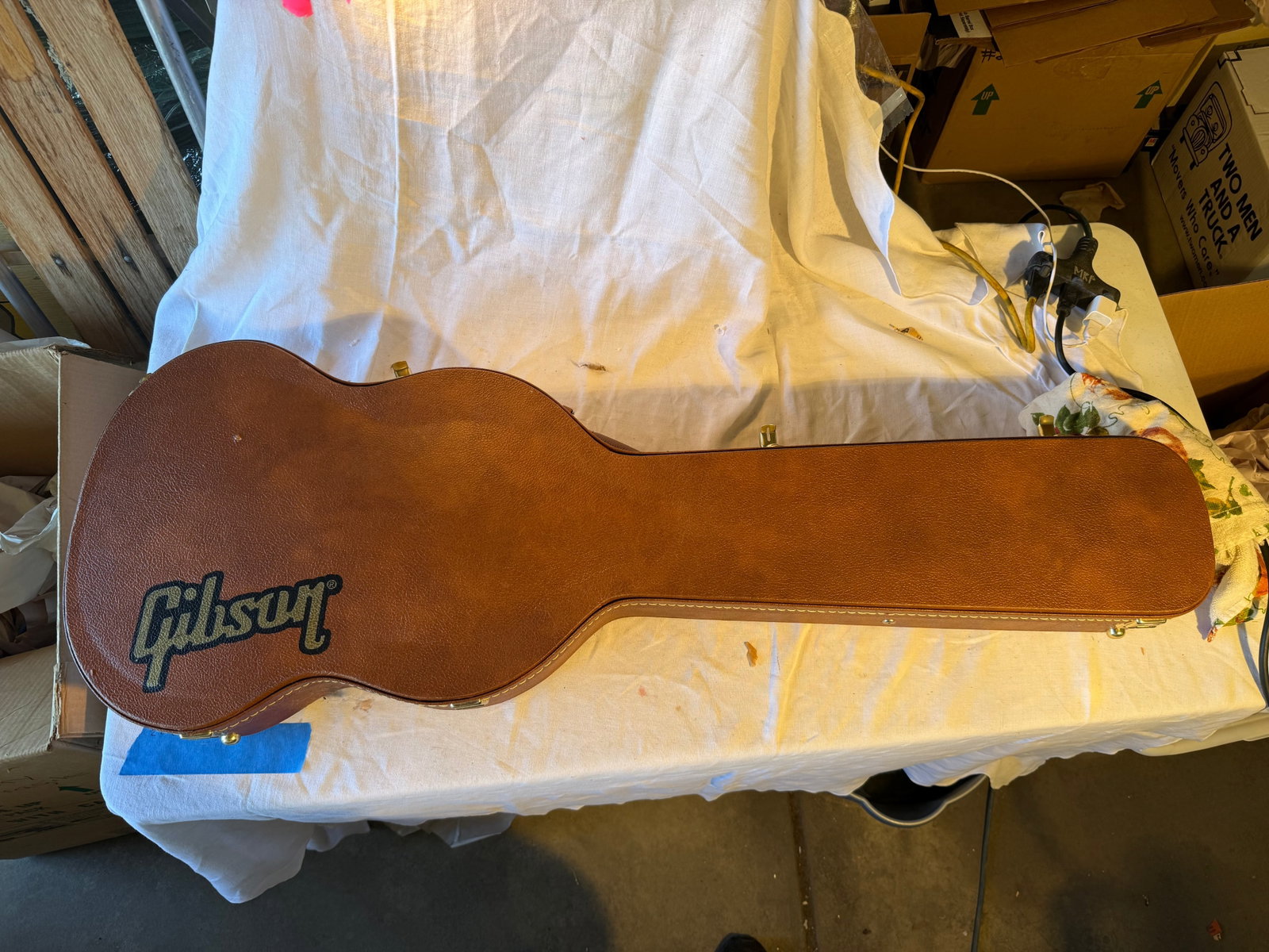 Gibson Guitar Case: Dimensions; 4.5in H x 42in W x 15.5in D.