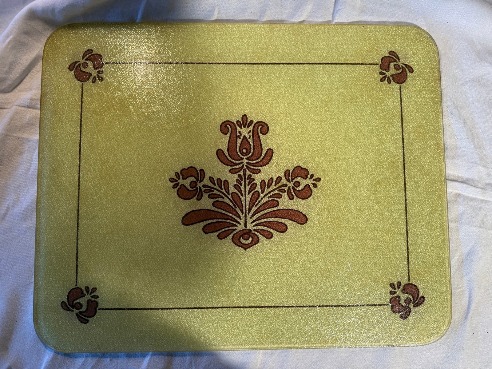 Pfaltzgraff Glass Cutting Board: 1 piece. 20in x 16in