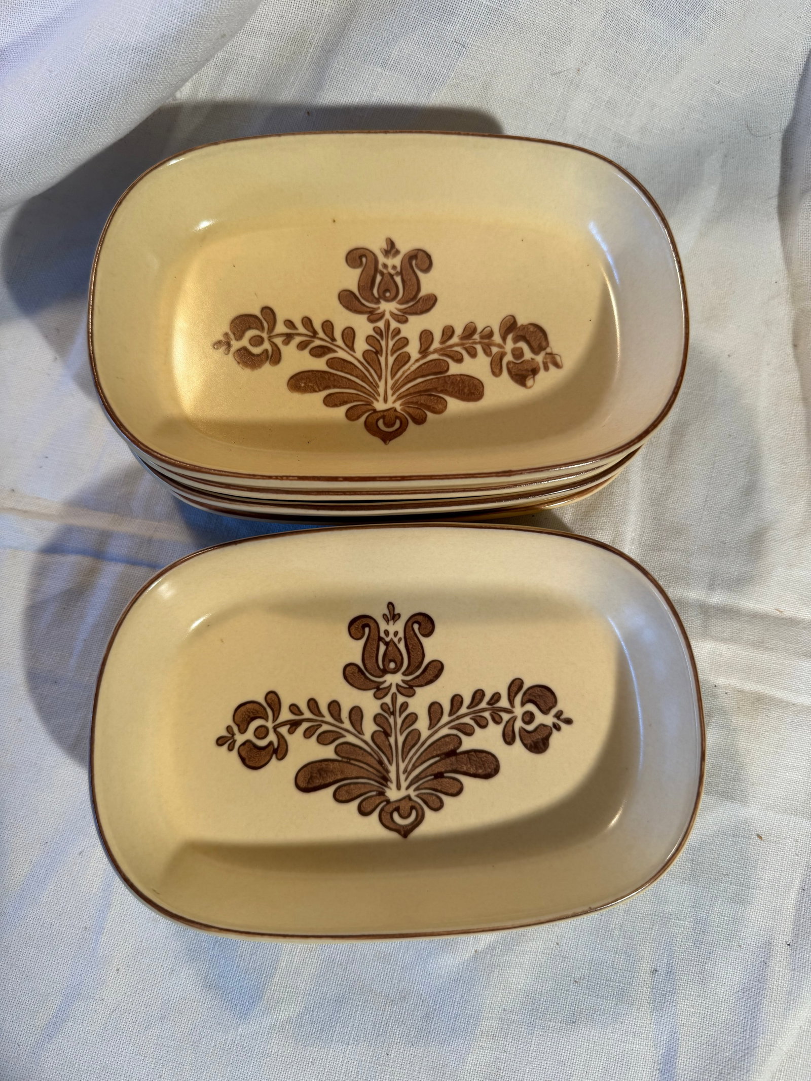 Pfaltzgraff Small Rectangular Dishes: 6 piece.
