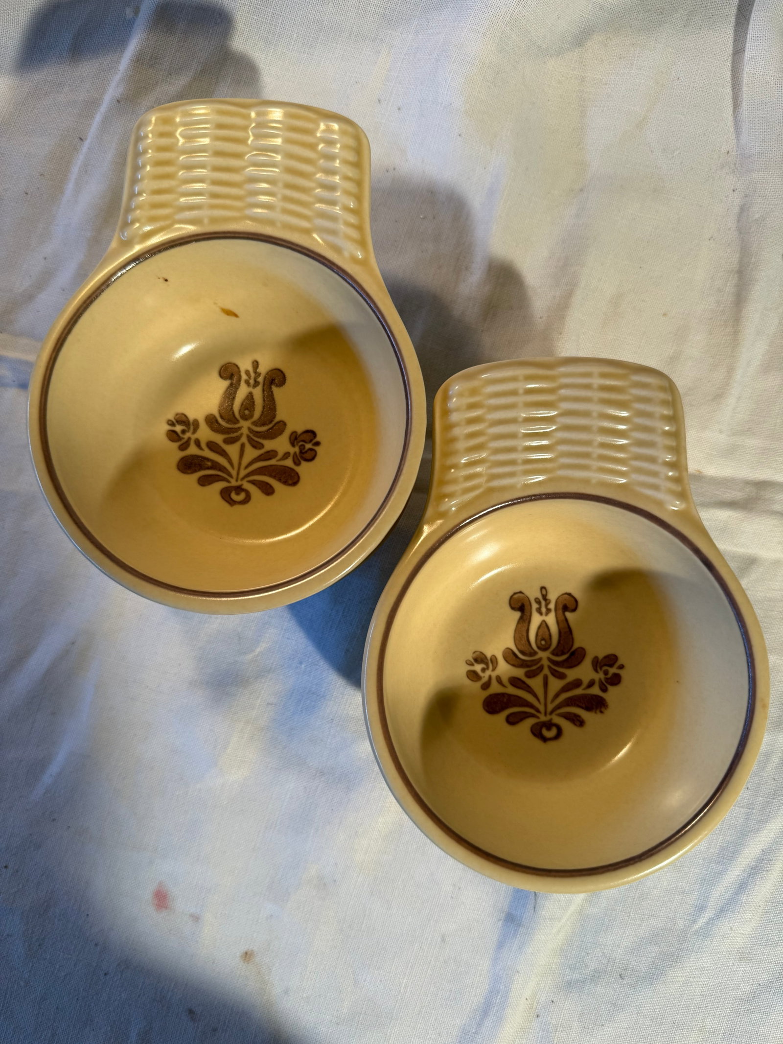 Pfaltzgraff Condiment servers: 4 pieces