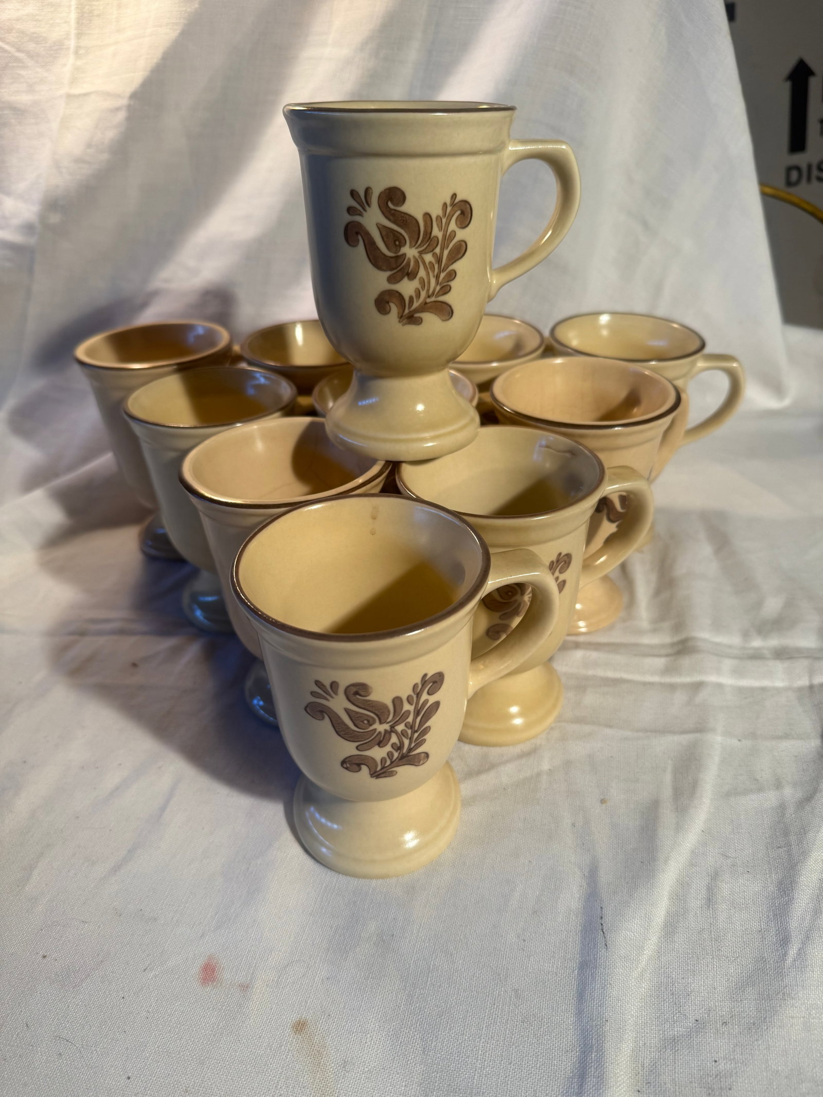 Pfaltzgraff Irish Coffee Mugs: 11 pieces