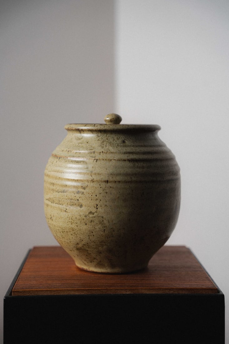 7" Lidded Ceramic Jar by David Shaner (b. 1934) (1 of 5)