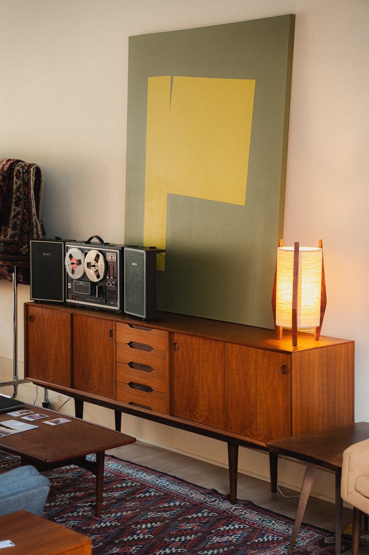 Teak Credenza by Fredrik A. Kayser (Norway), Refinished: Presenting a teak credenza by Fredrik A. Kayser, produced in Norway and professionally refinished, a distinguished example of Scandinavian modern case furniture by one of Norway's most accomplished