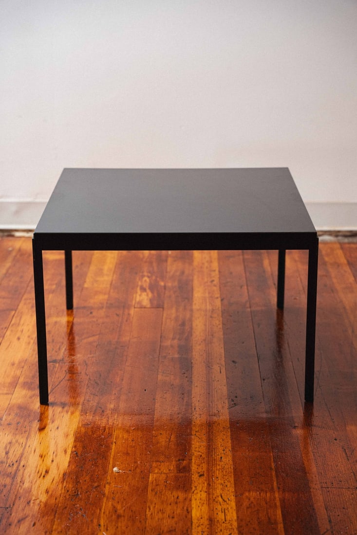 Florence Knoll T-Angle Coffee Table - Small: Presenting a T-Angle Coffee Table by Florence Knoll, produced by Knoll, a quintessential work by one of the most influential figures in the history of modern American interior and furniture design.