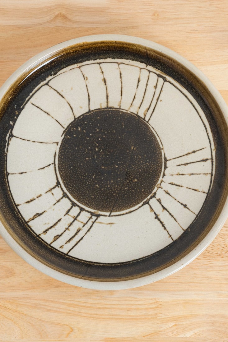 Stoneware Plate, Unsigned - 2