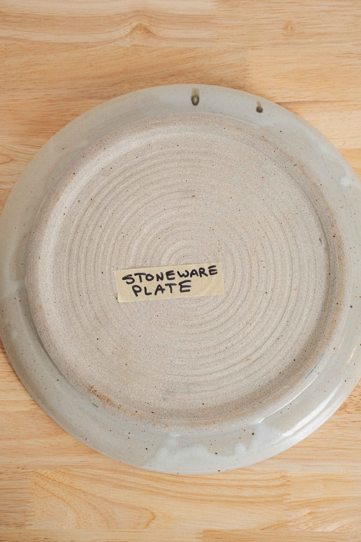 Stoneware Plate, Unsigned - 3