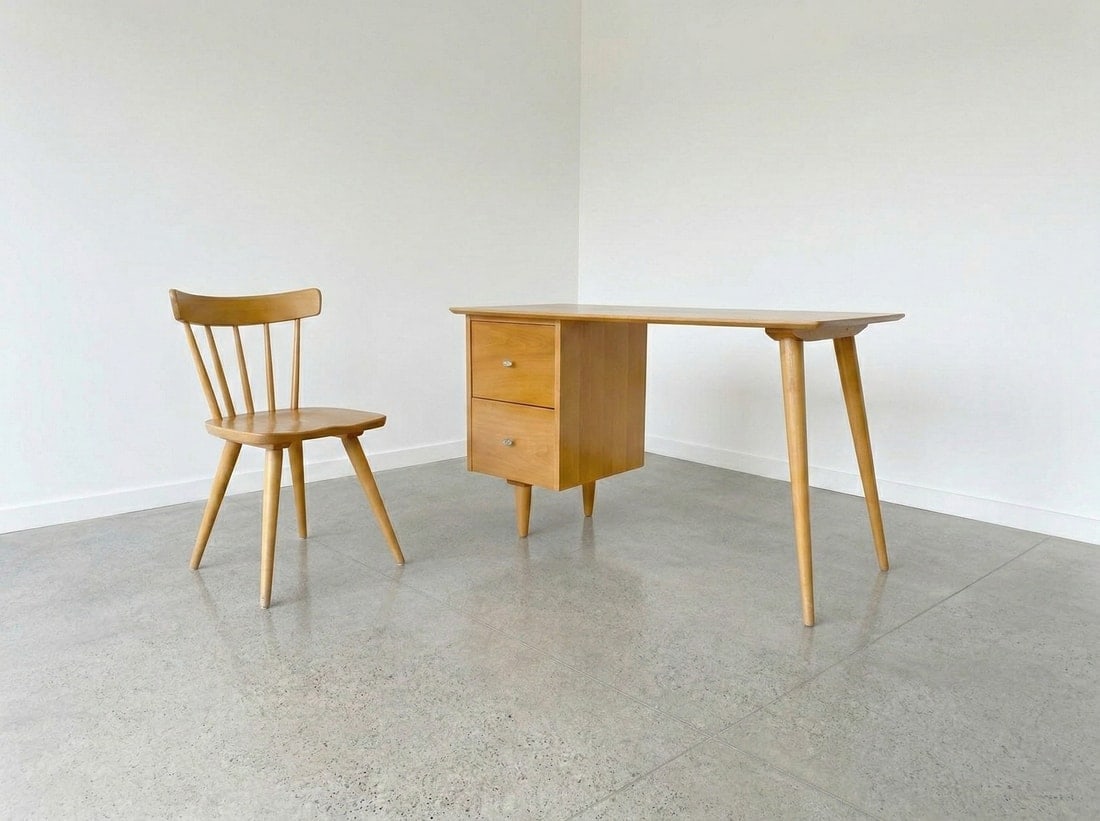 Paul McCobb for Planner Group, Desk and Chair Set of 2 (1 of 6)