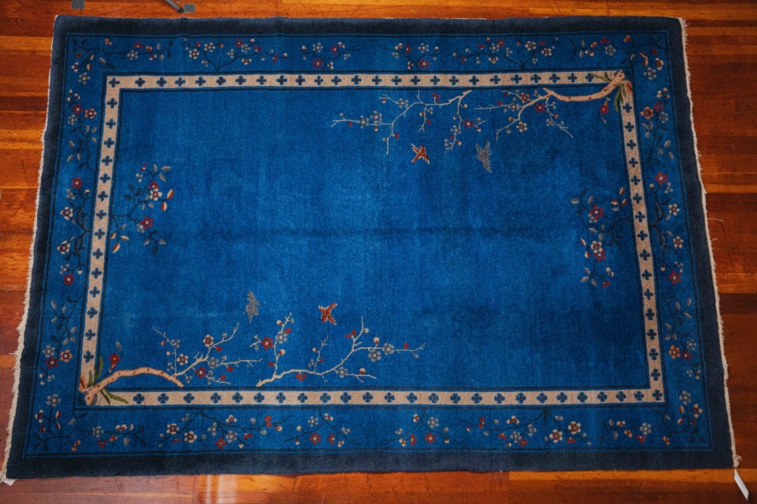 Mandarin Peking Chinese Rug ca. 1925, 6'1" x 8'10" (1 of 6)