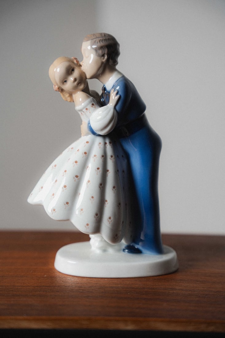 Claire Weiss, Royal Copenhagen Bing & Grondahl Porcelain Figurine #2162 Youthful Boldness, Boy (1 of 3)