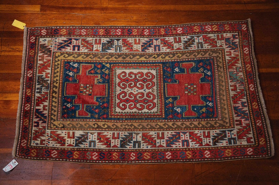 Karachopt Kazak Rug, Caucasus, ca. 1900, 4'1" x 6'8" (1 of 5)