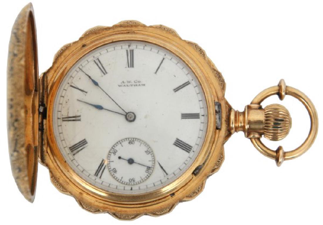 18K And Enamel Hunter Case Pocket Watch (1 of 9)