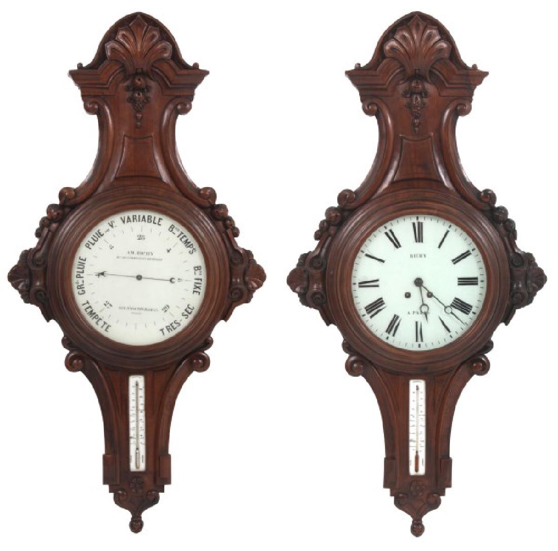 Pr. Monumental Wall Clock & Barometer (1 of 10)