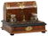 Brass Mounted Burl Walnut Travel Desk