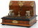 Brass Mounted Burl Walnut Travel Desk - 2